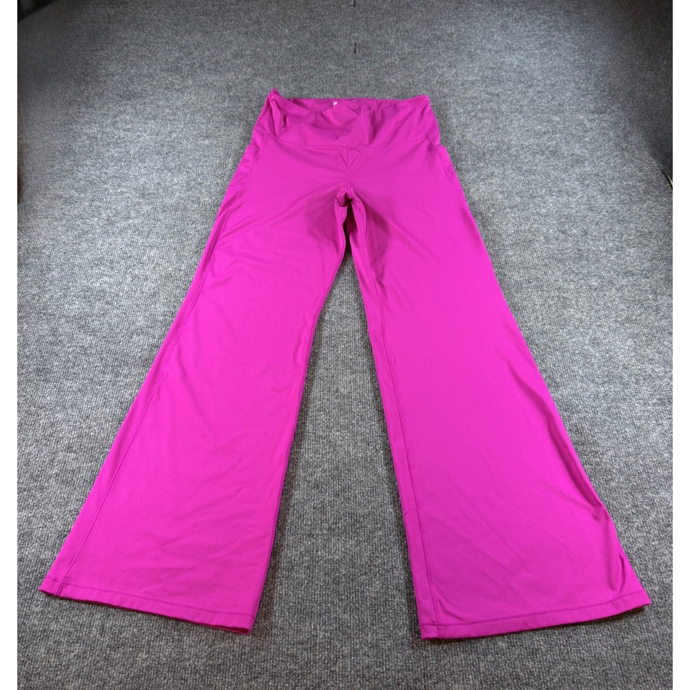 Love & Sports Womens Magenta Pink Wide Leg Activewear Pants XL 16-18 LS447037